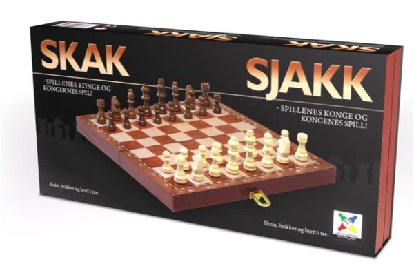 SKAK 40 X 40 CM I TRÆ